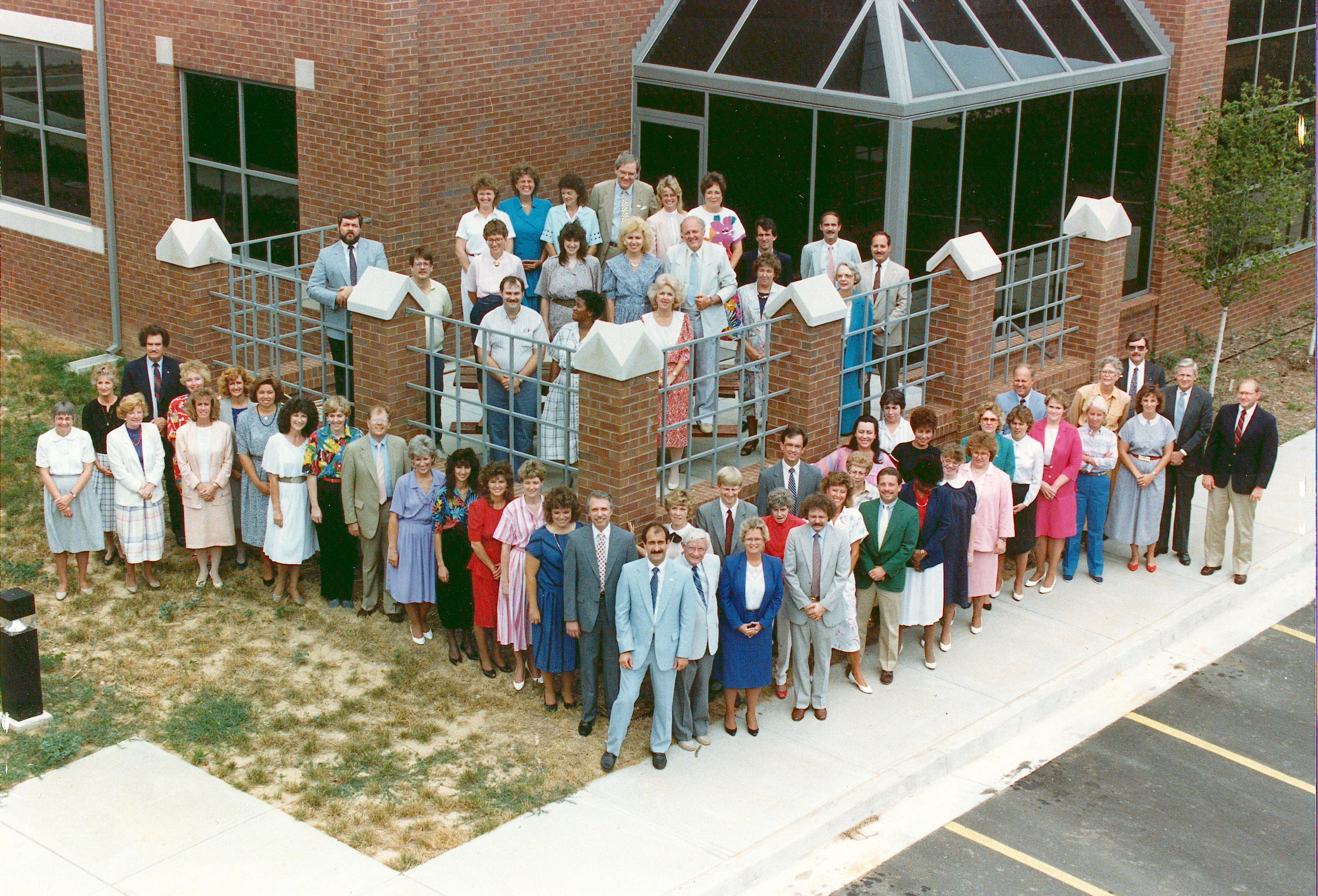 A group photo from the 1980s