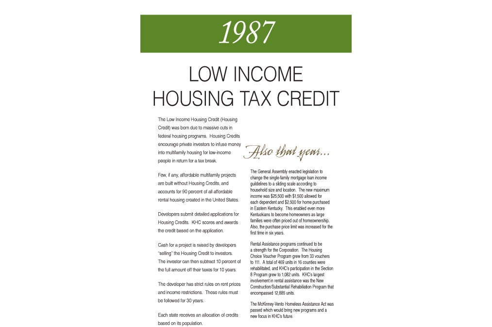 1987  low income tax credits flyer