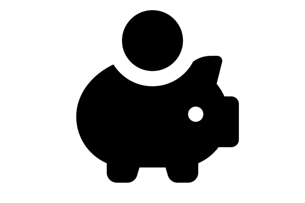 icon of a piggy bank