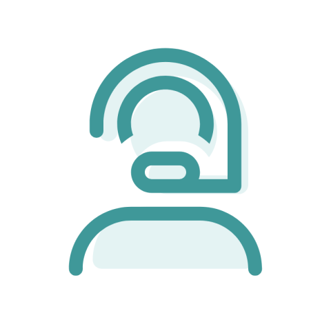 Icon - Customer Support Representative with Headset